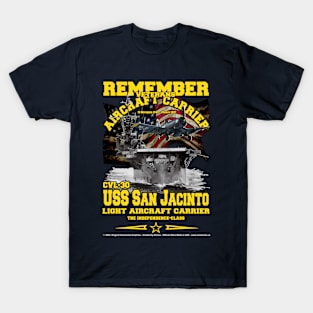 USS SAN JACINTO CVL-30 Light Aircraft Carrier T-Shirt